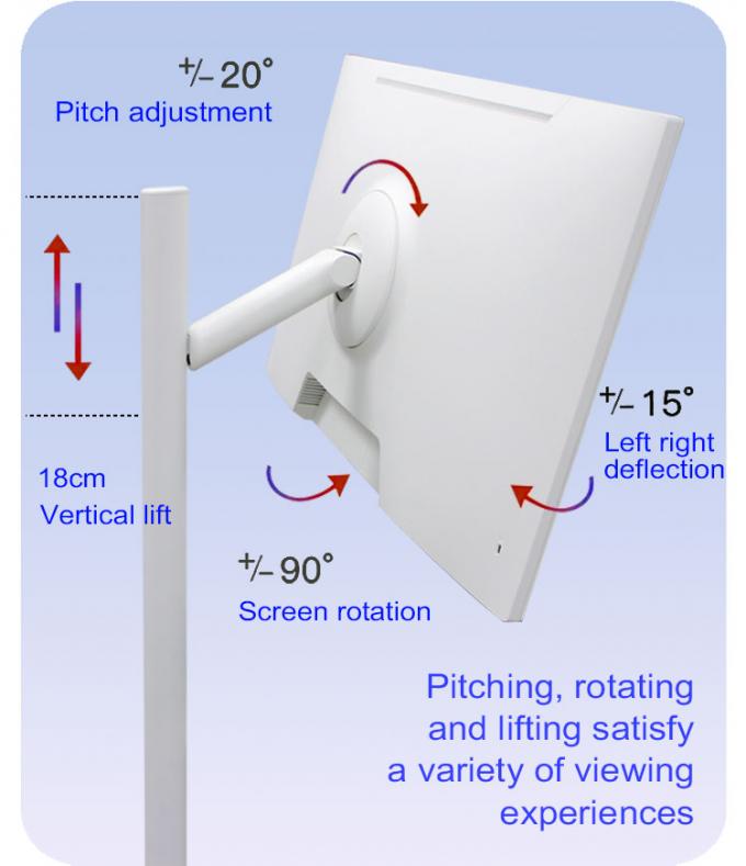 24" 27" 32" κινητή έξυπνη οθόνη Android 11 λειτουργικό σύστημα 4GB 64GB συρόμενη έξυπνη οθόνη αφής με επαναφορτιζόμενη μπαταρία 3