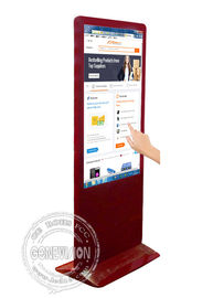 Περίπτερο οθόνης αφής τοτέμ για την ψηφιακή διαφήμιση επίδειξης συστημάτων σηματοδότησης λεωφόρων αγορών/55 ίντσα LCD