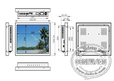 Το όργανο ελέγχου CCTV LCD Usb Tft, υπολογιστής γραφείου/τοίχος τοποθετεί την ευρεία γωνία εξέτασης επίδειξης LCD