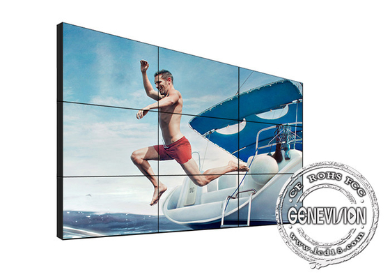 Συνδετικός τηλεοπτικό τοίχο 3.5mm συστημάτων σηματοδότησης 65 ίντσας τον ψηφιακό στενό Bezel