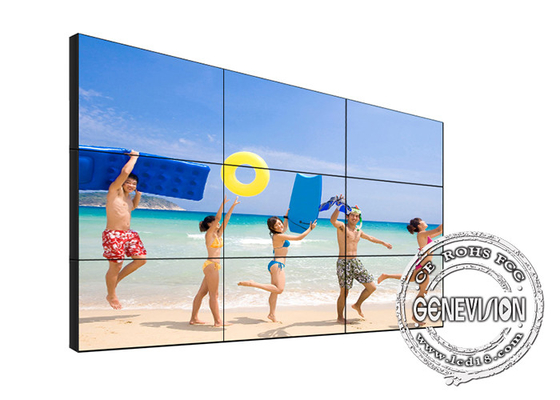 Συνδετικός τηλεοπτικό τοίχο 3.5mm συστημάτων σηματοδότησης 65 ίντσας τον ψηφιακό στενό Bezel
