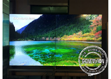 55» αλυσίδα Samsung 3.5mm της Daisy Bezel ψηφιακός τηλεοπτικός τοίχος συστημάτων σηματοδότησης, 500cd/μεγάλης οθόνης τετρ.μέτρο εισαγωγής τοίχων HDMI