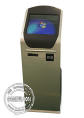 περίπτερο υπολογιστών αφής εκτυπωτών NFC περίπτερων αυτοεξυπηρετήσεων μηχανών επικόλλησης ετικέτας σειρών αναμονής τράπεζας 19 ίντσας