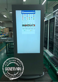 55 ίντσας αδιάβροχο ψηφιακό συστημάτων σηματοδότησης PCAP αφής όργανο ελέγχου τοτέμ οθόνης LCD διαφημιστικό