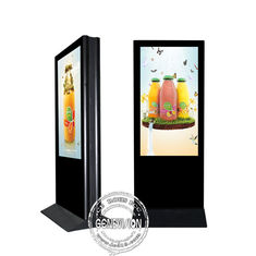 55 ίντσας διπλή δευτερεύουσα εσωτερική LCD πατωμάτων συστημάτων σηματοδότησης περίπτερων ψηφιακή οθόνη διαφήμισης στάσεων