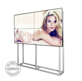 Πλήρης άνευ ραφής τηλεοπτικός τοίχος συστημάτων σηματοδότησης HD LCD ψηφιακός λεπτό Bezel 55 ίντσας εξαιρετικά με το υποστήριγμα