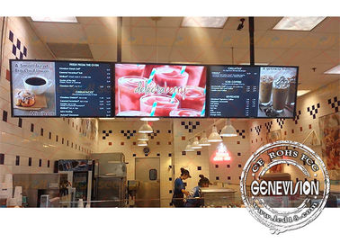 43inch 8mm της Gap λεπτός μετάλλων τοίχος πινάκων επιλογών της Shell ψηφιακός τοποθετούν τον τηλεχειρισμό οθόνης LCD για το εστιατόριο
