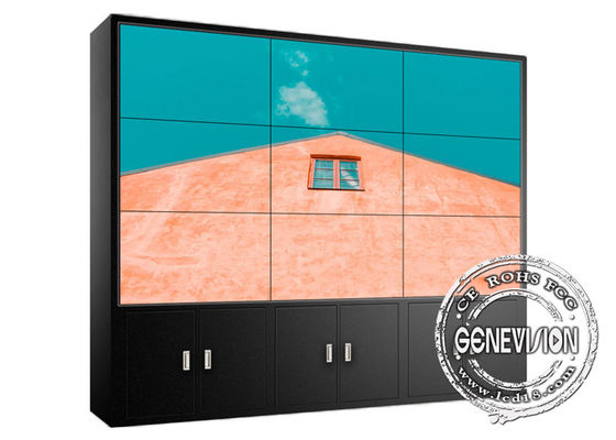 στενός Bezel LCD 0.88mm τηλεοπτικός τοίχος