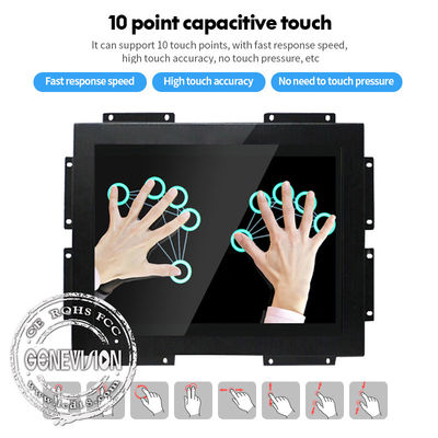 1080x1920 ενσωματωμένο περίπτερο οθόνης αφής διαφήμισης LCD