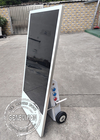 43" IP65 1500nits Movable Outdoor Touch Screen Kiosk With Battery Powered