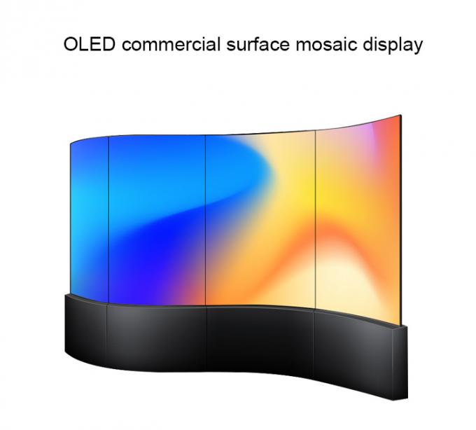LG 55» μόνος πλαισιωμένος εύκαμπτος κυρτός OLED διπλάσιο τηλεοπτικός τοίχος Backlight