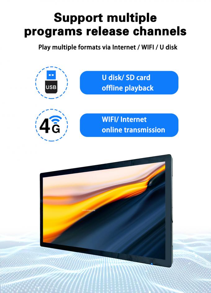 Επιδαπέδιος Ανελκυστήρας Android 21.5" 32" 18.5" Έξυπνος Video Player με Λογισμικό Τηλεχειριστηρίου 3