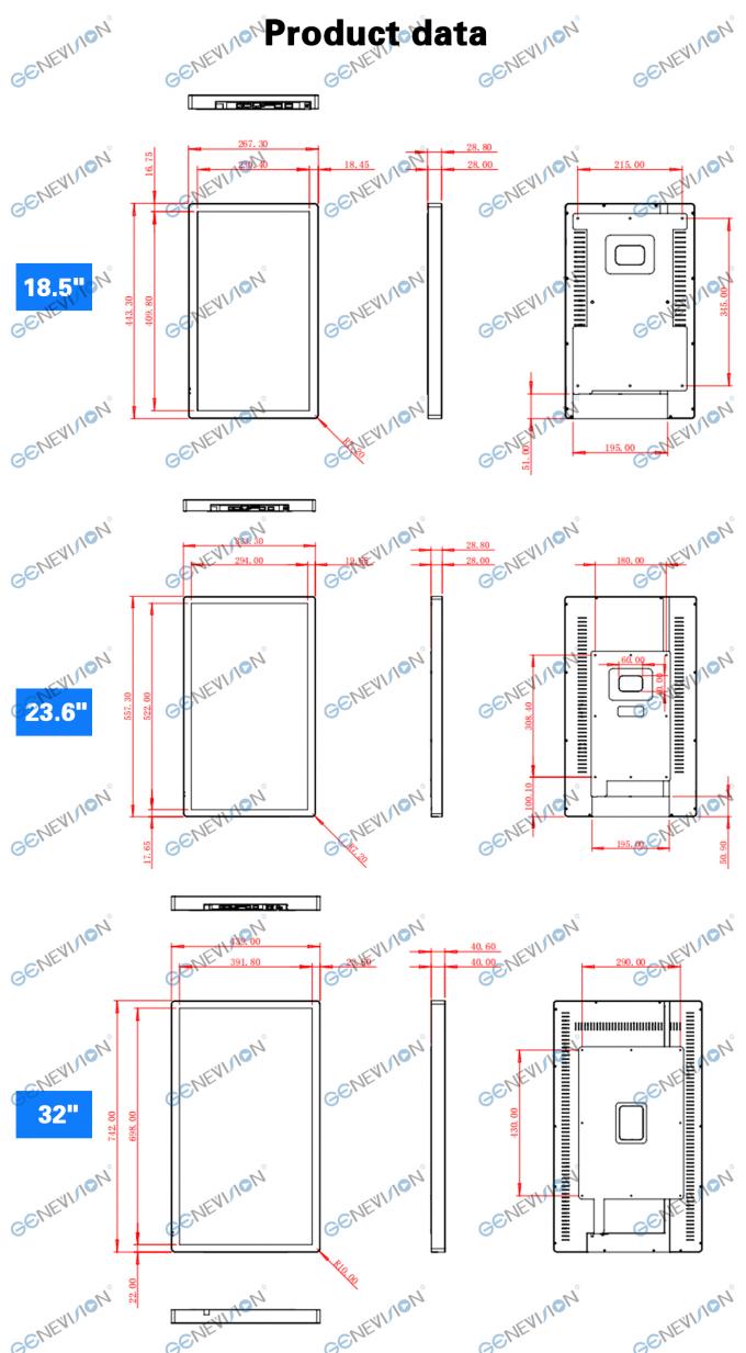 Επιδαπέδιος Ανελκυστήρας Android 21.5" 32" 18.5" Έξυπνος Video Player με Λογισμικό Τηλεχειριστηρίου 11