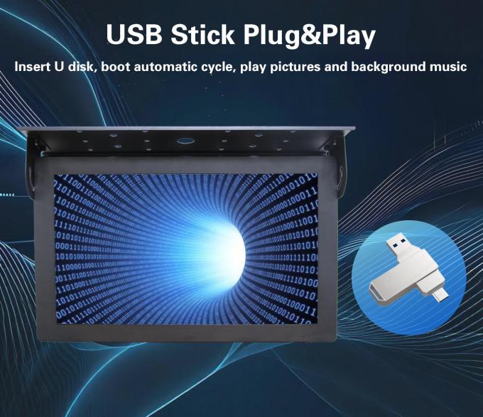 Οθόνη ψηφιακής σήμανσης LCD 21,5 ιντσών Android 7.1 με βάση οροφής, δωρεάν διακομιστής Cloud, 1G+32G Wifi, για ανελκυστήρες, καθοδήγηση, εκπαίδευση 1