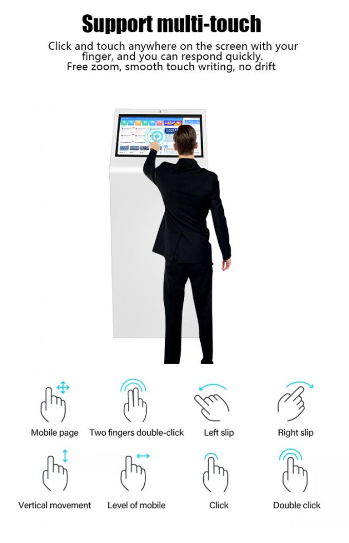 21.5" All-in-One Self-Service Touch Screen Kiosk για Νοσοκομεία Τράπεζες Χρηματοοικονομικά Με Αυτοματοποιημένο Σύστημα Πληροφοριών Ακολούθησης & Ερώτησης 4