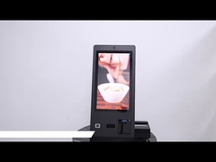 Διαβατήριο OCR 24 ιντσών Desktop Ξενοδοχείο Check In Κίος αυτοεξυπηρέτησης με κάμερα μικροφώνου