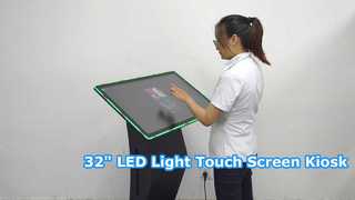 Κιόσκι με οθόνη αφής 32 ιντσών LED Light AG Glass All in One Touch Screen Kiosk