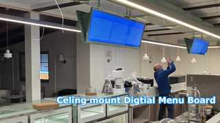 Οθόνη 49,5 ιντσών οροφής 4K Android με ράβδο LCD με δωρεάν CMS και διακομιστή Cloud