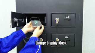 Κιόσκι Android Wifi Digital Signage 32 ιντσών 43 ιντσών με ντουλάπια φόρτισης κινητών τηλεφώνων