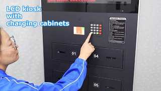 Η Smart Signage 43 ιντσών φορτίζει τηλέφωνα