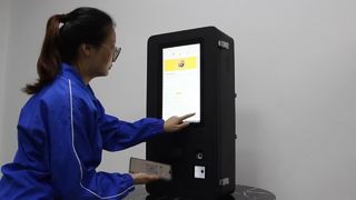 Περίπτερο αυτοπαραγγελίας εξωτερικού χώρου 15,6 ιντσών με συσκευή ανάγνωσης δακτυλικών αποτυπωμάτων, 720P