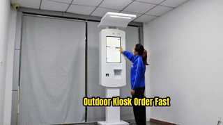 Κιόσκι αυτόματης παραγγελίας 24 ιντσών, χωρητικότητας αφής, υπαίθριου υπολογιστή με κάρτα γραφικών NVIDIA