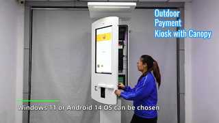 Περίπτερο εξωτερικού χώρου με οθόνη αφής: Πληρωμή αυτοεξυπηρέτησης αδιάβροχη