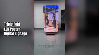Τριπλή αναδιπλούμενη οθόνη αφίσας LED Easy Mobile Display
