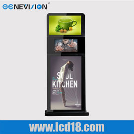 Εσωτερικό 32 ίντσας LCD διαφήμισης φορέων αφής οθόνης τοτέμ τρεις συστημάτων σηματοδότησης περίπτερων ψηφιακό οθόνη