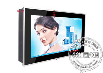 32» 1366x 768 λεπτός τοίχος τοποθετούν την επίδειξη LCD για το τρισδιάστατο ψηφιακό σύστημα σηματοδότησης