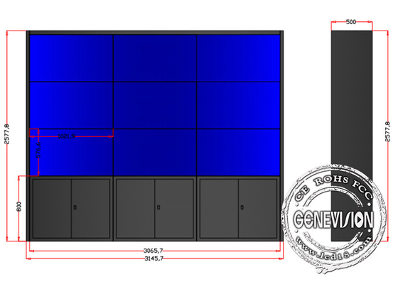 46&quot; 55&quot; BOE Original Panel Seamless LCD Digital Signage Flexible Video Wall Solutions