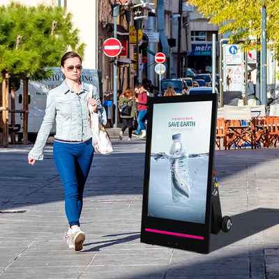 Ασύρματο φορητό σύστημα σηματοδότησης LCD μπαταριών που διαφημίζει την υπαίθρια αφίσα