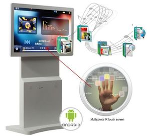 43inch το περιστρέψιμο ψηφιακό σύστημα σηματοδότησης περίπτερων, αρρενωπά 7,1 Wifi περιστρέφεται τη στάση διαφήμισης οθόνης LCD, πολυ-αφή στην επιλογή