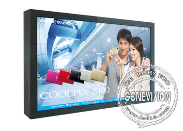 εσωτερική LCD τηλεοπτική επίδειξη τοίχων 65 ίντσας TFT για το διαφημιστικό φορέα