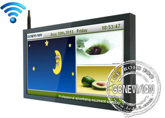 Ψηφιακό σύστημα σηματοδότησης Wifi λόμπι 55 ίντσας, 1500/1 υψηλή φωτεινότητα φορέων διαφήμισης LCD