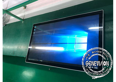 Εξαιρετικά λεπτύντε τον τοίχο αφής PC 49 ίντσας τοποθετεί την επίδειξη LCD 500cd/τετρ.μέτρο με Bluetooth και Wifi