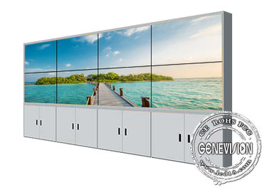 στενό Bezel τοίχων 55inch 4K UHD τηλεοπτικό που συνδέει το γραφείο στάσεων πατωμάτων επίδειξης 2*4 οθόνης LCD