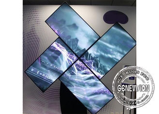 Dissymmetry των άνευ ραφής οδηγήσεων τηλεοπτικό τοίχων 43-65 όργανο ελέγχου ασφάλειας LCD Wifi ίντσας αρρενωπό