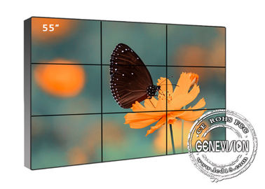 Τηλεοπτικός τοίχος συστημάτων σηματοδότησης LCD ψηφιακός με τον τηλεοπτικό θραύστη ελεγκτών HD τοίχων 3 X 3