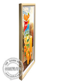 21.5»» ο αρρενωπός ξύλινος τοίχος πλαισίων τέχνης σε 55 τοποθετεί την επίδειξη LCD για το μουσείο