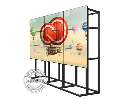 500cd/m2 4x4 55» τηλεοπτικός τοίχος LCD με τη στάση πατωμάτων