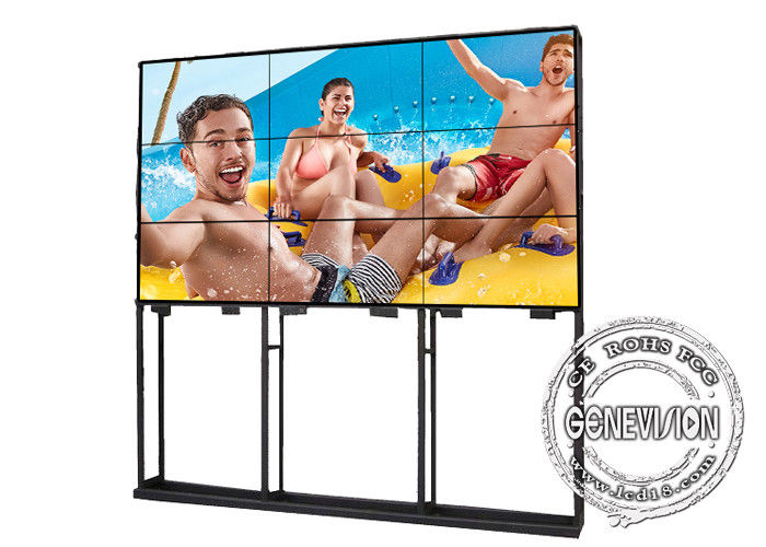 55 «τηλεοπτικός τοίχος 3.5mm στενό Bezel 1920 συστημάτων σηματοδότησης LCD ψηφιακός * αναλογία 1080 ψηφίσματος