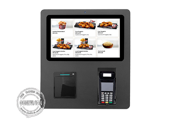 Μόνο περίπτερο διαταγής Cashless καμερών αναγνώρισης προσώπου στο εστιατόριο 15,6 ίντσα