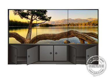 Συνδετικός στενό bezel 5.5mm άνευ ραφής πάτωμα που στέκεται την ψηφιακή υψηλή φωτεινότητα επίδειξης συστημάτων σηματοδότησης LCD