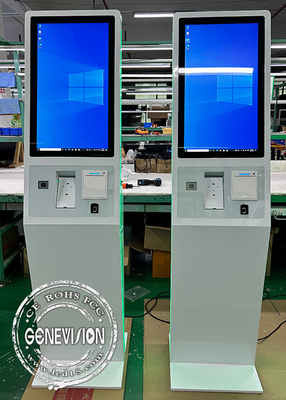 Διαβάτης δακτυλικών αποτυπωμάτων με λευκό LED Strip Φαρμακείο αυτοεξυπηρέτησης 27 ιντσών Windows PC All In One