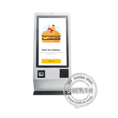 Δισκογραφικό Android 24 ιντσών οθόνη αφής αυτοεξυπηρέτηση αυτόματη μηχανή πληρωμής για εστιατόριο