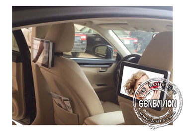 10.1inch Headrest ταξί το αρρενωπό συνεχές ρεύμα του Media Player εισήγαγε το μακρινό διαχειριζόμενο διαφημιστικό φορέα με 3G/4G, USB στο μέτωπο