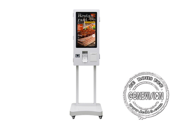 24 ιντσών Android οθόνη μενού όλα σε ένα Pos Machine παραγγελία τροφίμων εστιατόριο αυτοεξυπηρέτηση κιόσκι