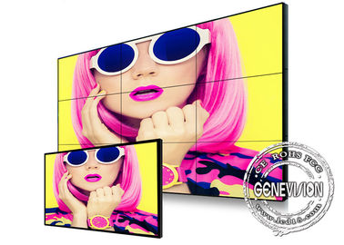 Αλυσίδα της Daisy μητρών 55 Bezel ίντσας εξαιρετικά στενό ψηφιακό συστημάτων σηματοδότησης HDMI τηλεοπτικό όργανο ελέγχου τοίχων τοίχων 450nits LCD τηλεοπτικό