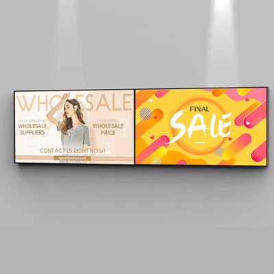 32~55 ιντσών Super Slim wifi Loop LCD Video Wall 1000nit Splice για εμπορικά κέντρα Wayfinding Ψηφιακή σήμανση οθόνης τοίχος